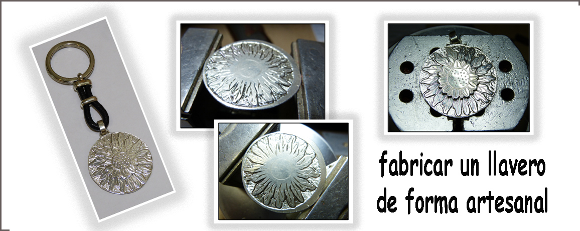 Fabricación de un llavero de plata de forma artesanal