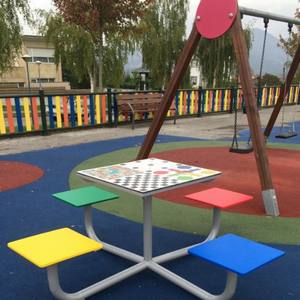 Mesas de juegos para parques infantiles de exterior